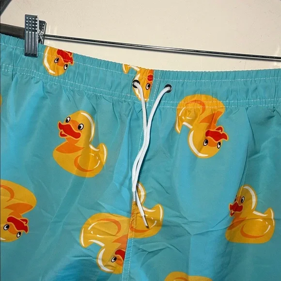 Duck Print Men’s Size XL Swim Shorts - Picture 3 of 4